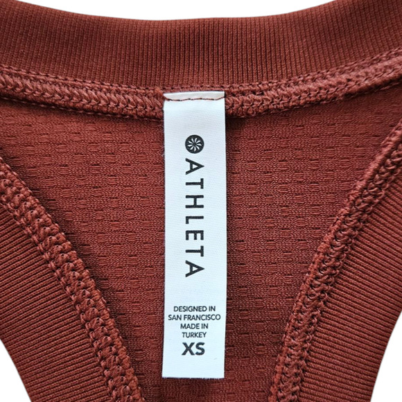 Athleta Racerback Tank Top Seamless Brown Size XSmall - Picture 4 of 9